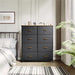Wooden Top Easy Pull Fabric Bins