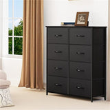 Wooden Top Easy Pull Fabric Bins
