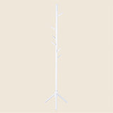 Wooden Triangle Base Standing Coat Rack with 8 Hook