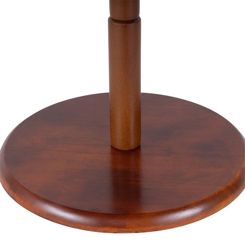 Wooden Triangle Base Standing Coat Rack with 8 Hook