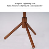 Wooden Triangle Base Standing Coat Rack with 8 Hook