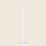 Wooden Triangle Base Standing Coat Rack with 8 Hook