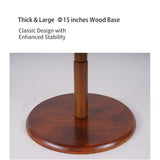 Wooden Triangle Base Standing Coat Rack with 8 Hook