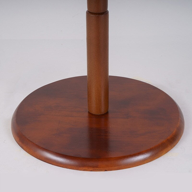 Wooden Triangle Base Standing Coat Rack with 8 Hook