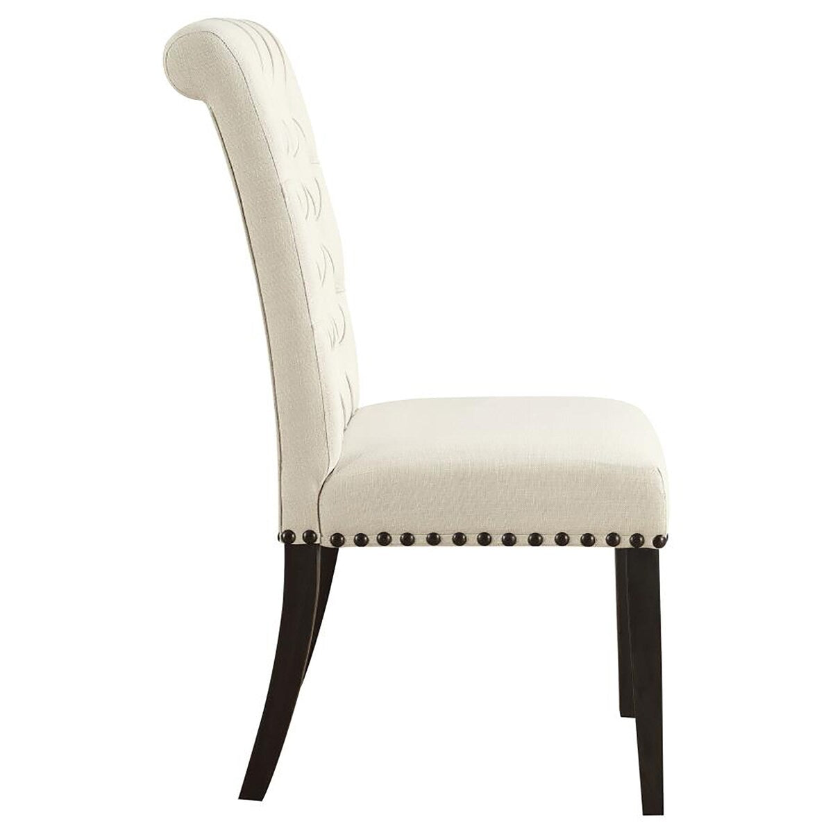 Wooden Tufted Side Chairs,Dining Chair (Set of 2)