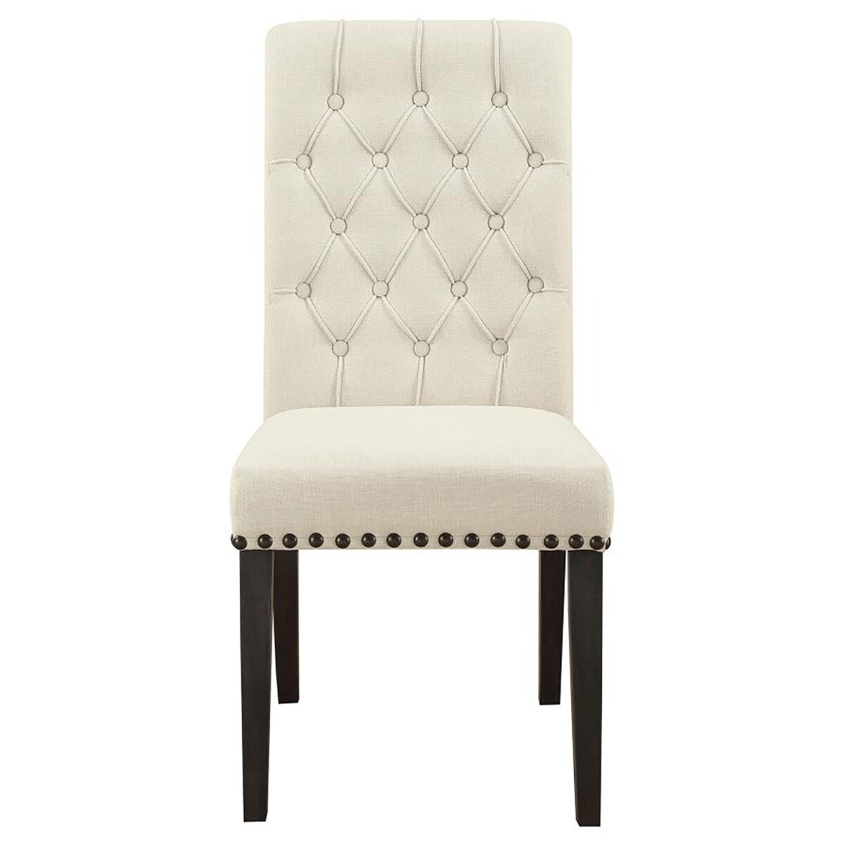Wooden Tufted Side Chairs,Dining Chair (Set of 2)