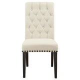 Wooden Tufted Side Chairs,Dining Chair (Set of 2)