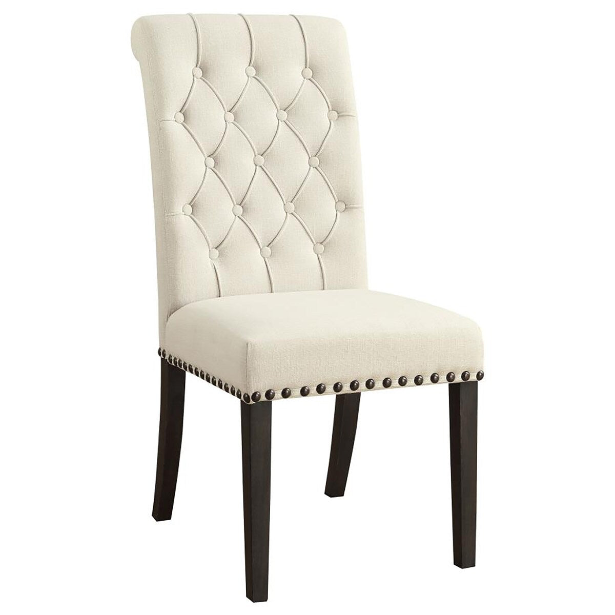 Wooden Tufted Side Chairs,Dining Chair (Set of 2)