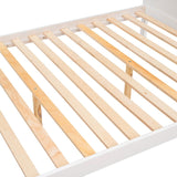 Wooden Twin over Full Bunk Bed with Shelfs, Storage Staircase and 2 Drawers