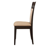 Wooden Upholstered Side Chairs,Dining Chair (Set of 2)