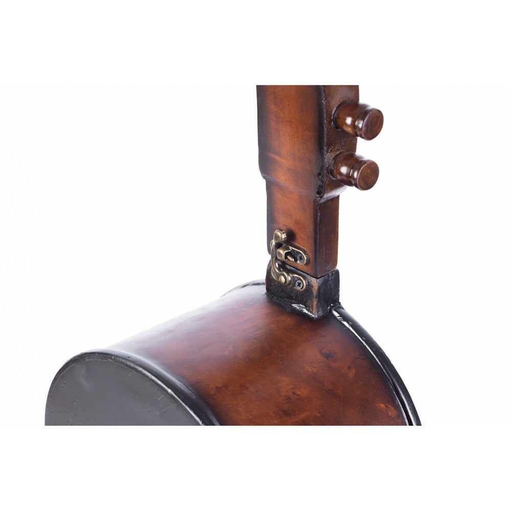 Wooden Violin Shaped Vintage Decorative Single Bottle Wine Holder