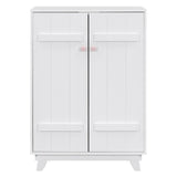 Wooden Wardrobe Cabinet Storage Armoires With Hanging Rod And Doors,Sturdy Frame,Versatile Use