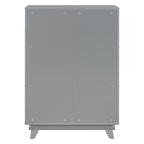 Wooden Wardrobe Cabinet Storage Armoires With Hanging Rod And Doors,Sturdy Frame,Versatile Use