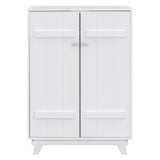 Wooden Wardrobe with Hanging Rod, Storage Armoires