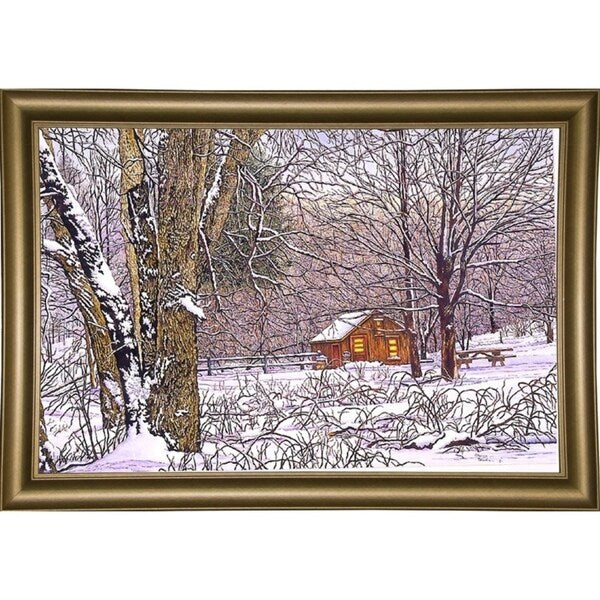 Woodland Winter-THEWIN9641 Print 25"x36.75" by Thelma Winter
