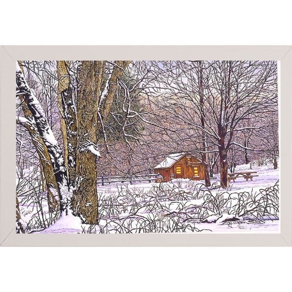 Woodland Winter-THEWIN9641 Print 25"x36.75" by Thelma Winter
