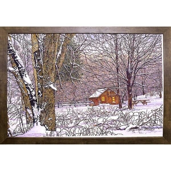 Woodland Winter-THEWIN9641 Print 25"x36.75" by Thelma Winter