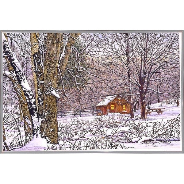 Woodland Winter-THEWIN9641 Print 25"x36.75" by Thelma Winter
