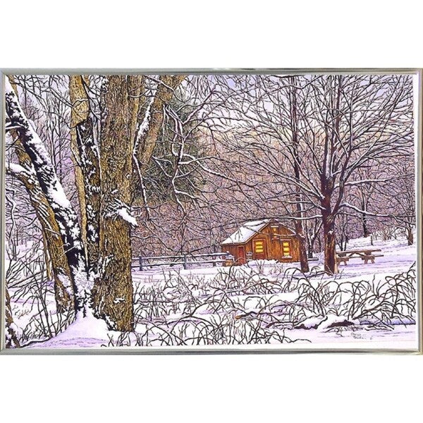 Woodland Winter-THEWIN9641 Print 25"x36.75" by Thelma Winter