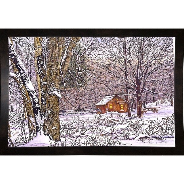 Woodland Winter-THEWIN9641 Print 25"x36.75" by Thelma Winter