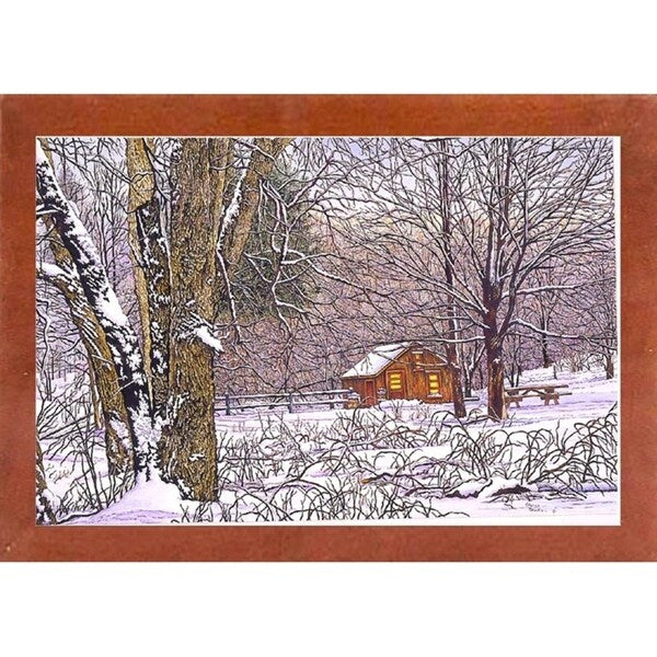 Woodland Winter-THEWIN9641 Print 25"x36.75" by Thelma Winter