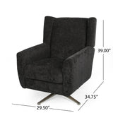 Woodmere Fabric Swivel Chair by Christopher Knight Home - 29.50" W x 34.75" D x 39.00" H