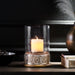 Woodworth Boho Handcrafted Mango Wood Hurricane Candle Holder by Christopher Knight Home - 6.75" L x 6.75" W x 9.50" H