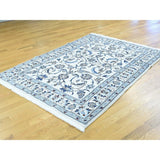 Wool And Silk Persian Nain 200 Kpsi Handmade Rug