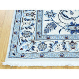 Wool And Silk Persian Nain 200 Kpsi Handmade Rug