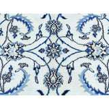 Wool And Silk Persian Nain 200 Kpsi Handmade Rug
