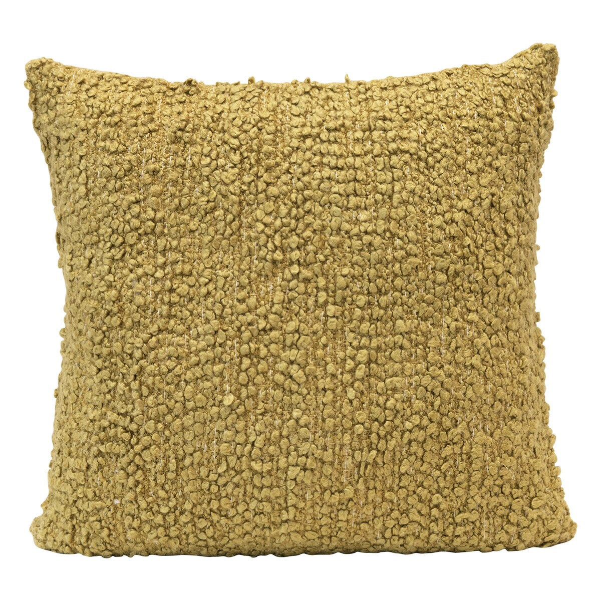 Wool Blend Boucle Pillow, Green
