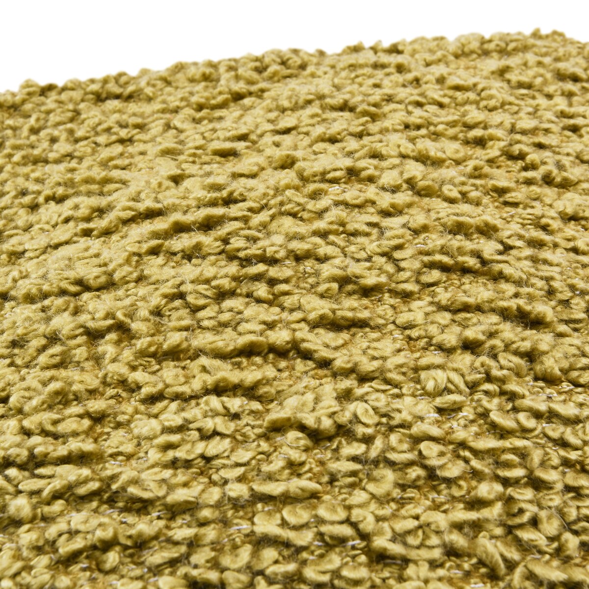 Wool Blend Boucle Pillow, Green