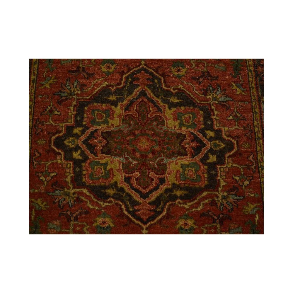 Hand-knotted Oriental Runner Antiqued Wool Area Rug (2'9 x 8')