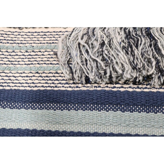 Home&Manor Wool and Cotton Large Macrame Wall Hanging with Rod Included - Exact Size