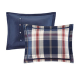 Woolrich Ryland Blue Oversized Plaid Print Comforter Set