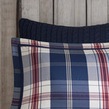 Woolrich Ryland Blue Oversized Plaid Print Comforter Set