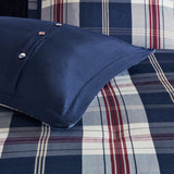 Woolrich Ryland Blue Oversized Plaid Print Comforter Set