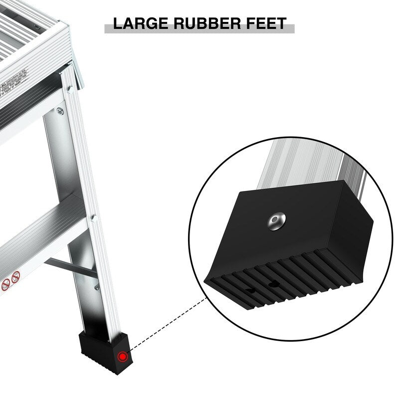 Work Platform Aluminum Step Ladder Drywall Folding Step Stool