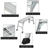 Work Platform Aluminum Step Ladder Drywall Folding Step Stool