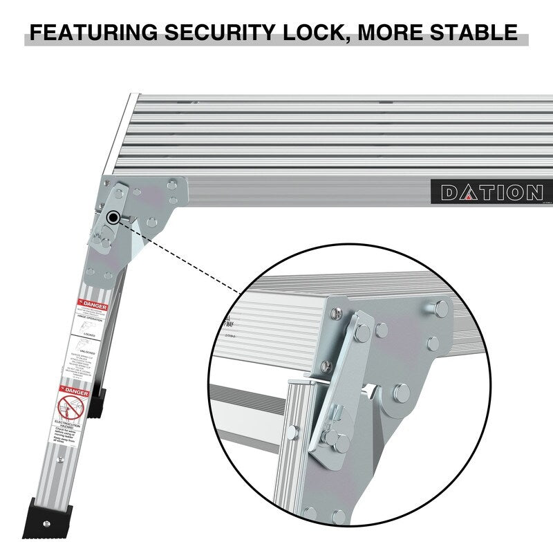 Work Platform Aluminum Step Ladder Drywall Folding Step Stool