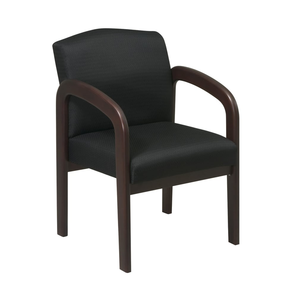 Espresso Finish Wood Visitor Chair