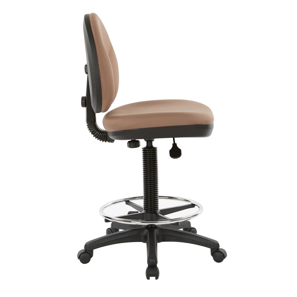 Sculptured Fabricated Seat and Back Drafting Chair