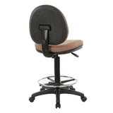 Sculptured Fabricated Seat and Back Drafting Chair