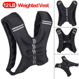 Workout Weighted Vest Adjustable Weight Exercise Training Fitness Sport Weighted Vest Workout Equipment, Body Weight Vest For