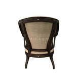 World Interiors Off-White Linen Deconstructed Chair