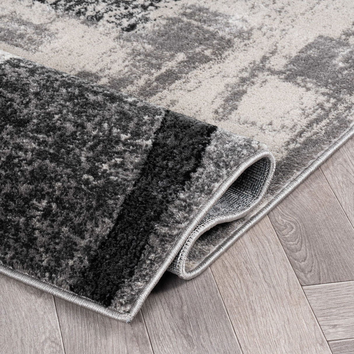 World Rug Gallery Abstract Polypropylene Machine-Made Circle Area Rug