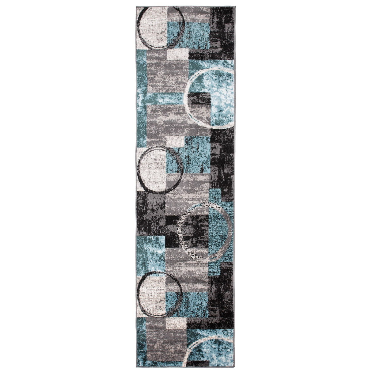 World Rug Gallery Abstract Polypropylene Machine-Made Circle Area Rug