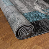 World Rug Gallery Abstract Polypropylene Machine-Made Circle Area Rug