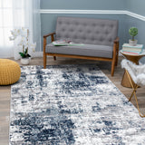 World Rug Gallery Distressed Abstract Area Rug