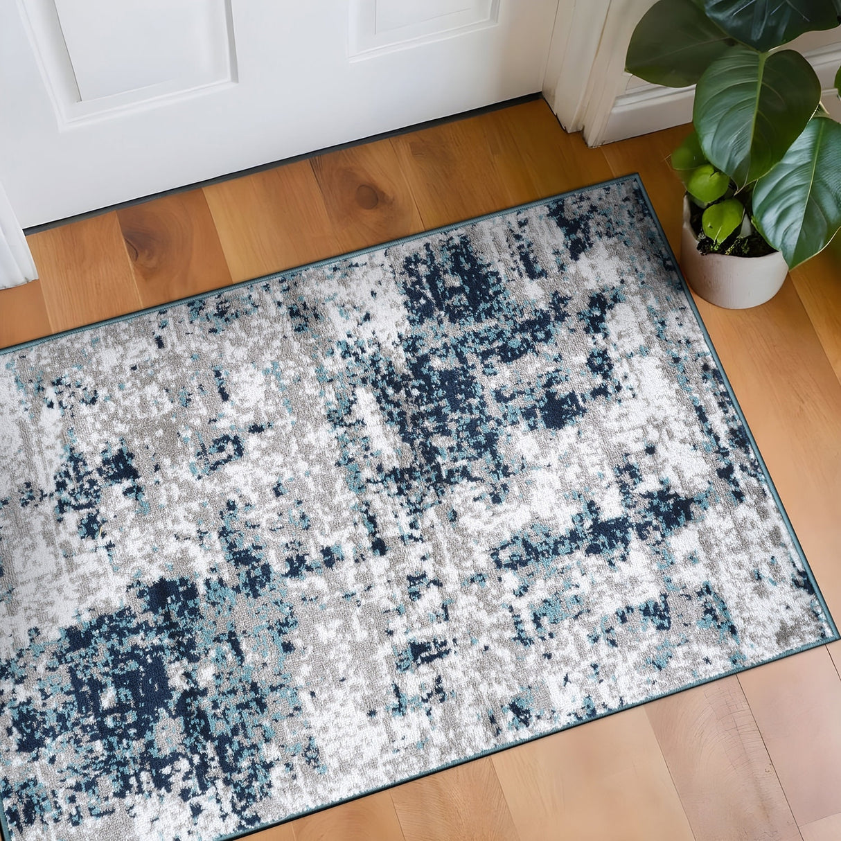 World Rug Gallery Distressed Abstract Area Rug